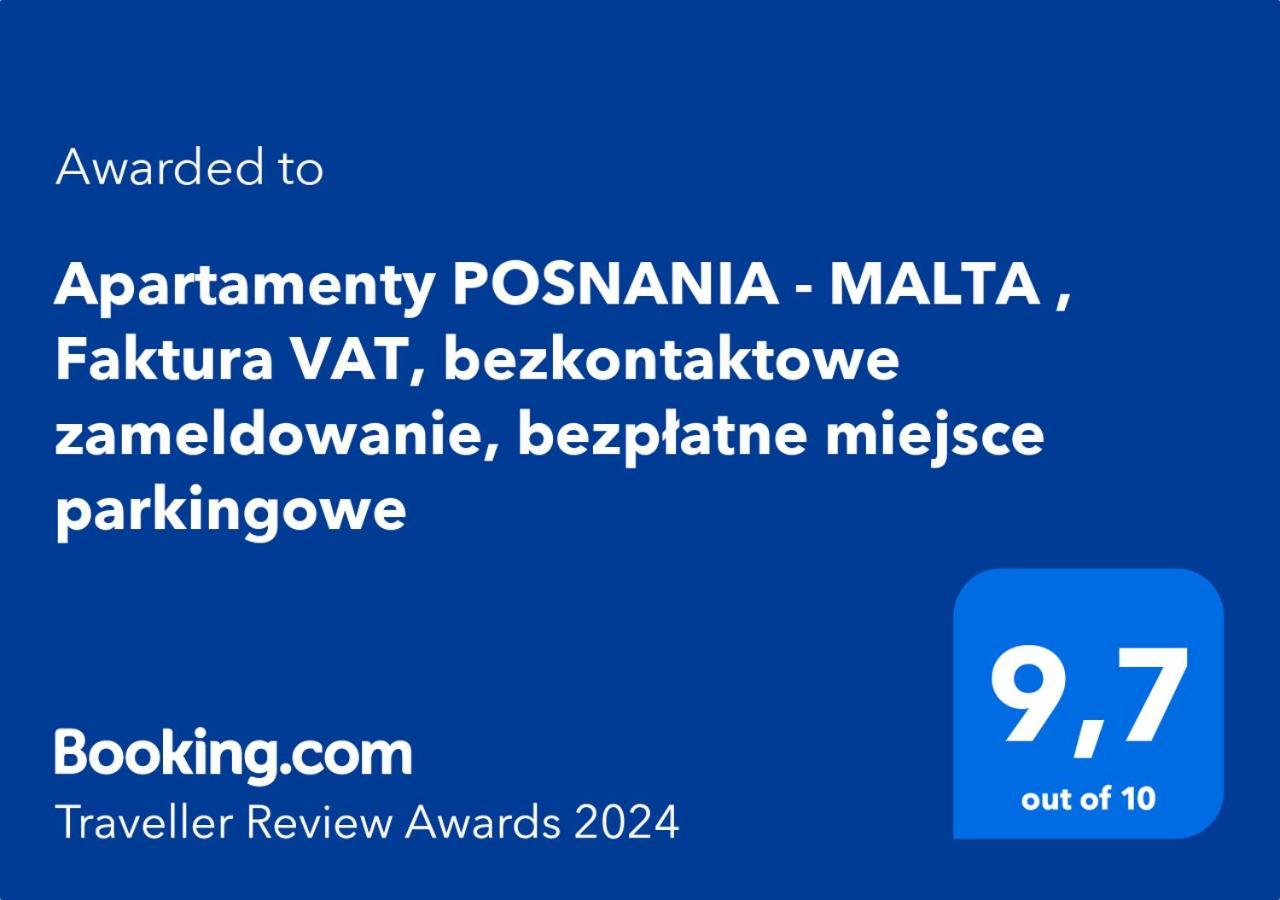 Totu Today - Posnania - Malta Apartamenty , Faktura Vat, Self Check-In, Bezplatny Parking Poznań Exterior foto